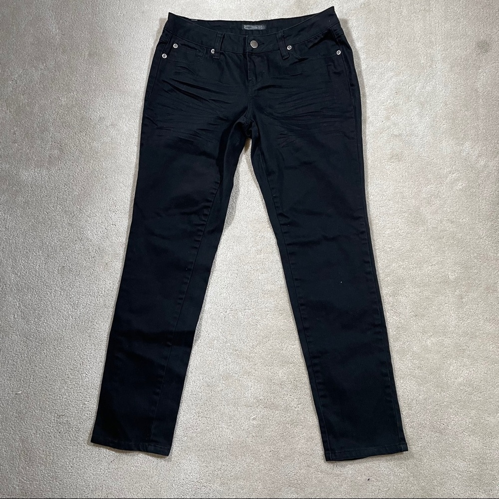 Zana Di Black Denim Straight Leg Jeans